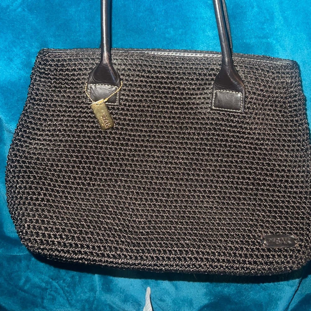 The Sak Black Textured Tote Bag